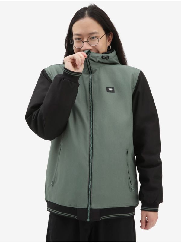 Vans Black-Green Men's Waterproof Hooded Jacket VANS - Men