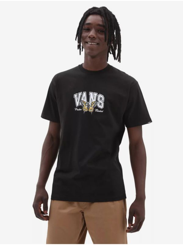 Vans Black Man T-Shirt with print VANS Positive Mindset SS Tee - Men
