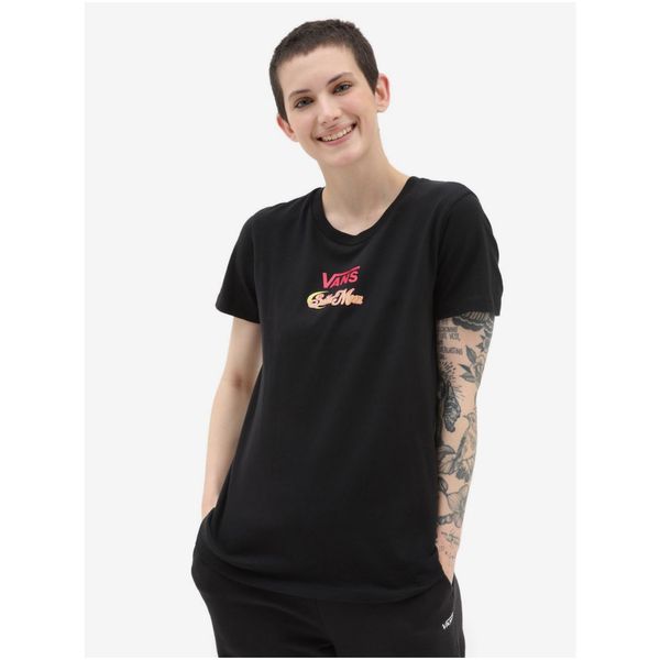 Vans Black Women's T-Shirt with Back Print Vans x Sailor Moon - Women