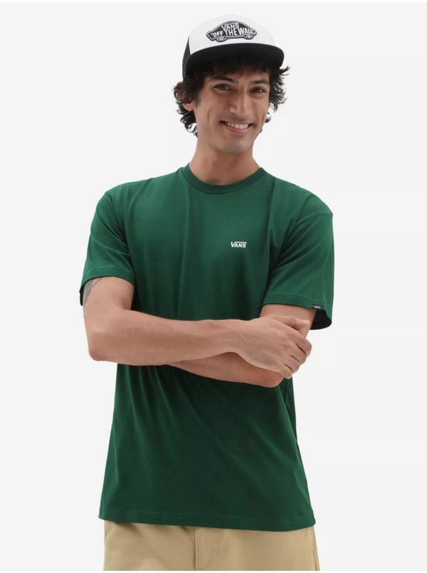Vans Dark Green Mens T-Shirt VANS Mn Left Chest Logo Tee - Men