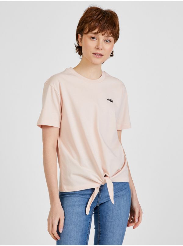 Vans Light Pink Women's T-Shirt with Binding VANS - Women