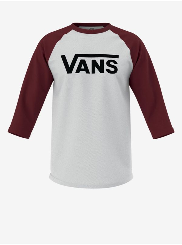 Vans White and burgundy men's T-shirt VANS - Men