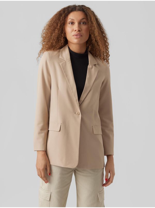 Vero Moda Beige ladies jacket VERO MODA Zelda - Ladies