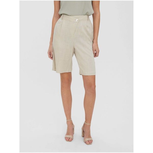 Vero Moda Beige shorts VERO MODA Josie - Women