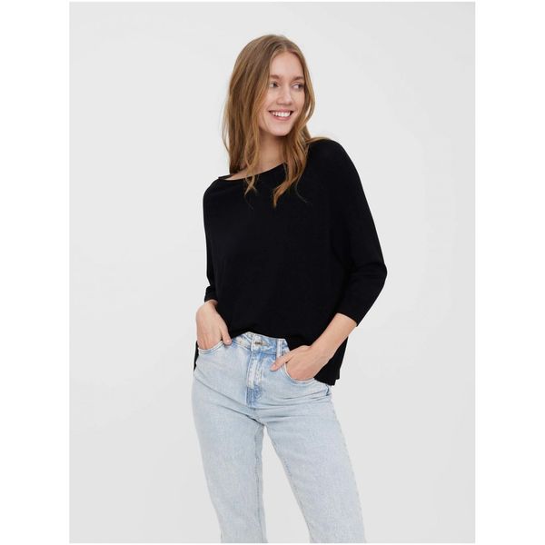 Vero Moda Black loose lightweight sweater VERO MODA Ellie - Women