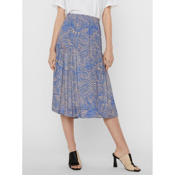 Vero Moda Blue patterned skirt VERO MODA Gea - Ladies