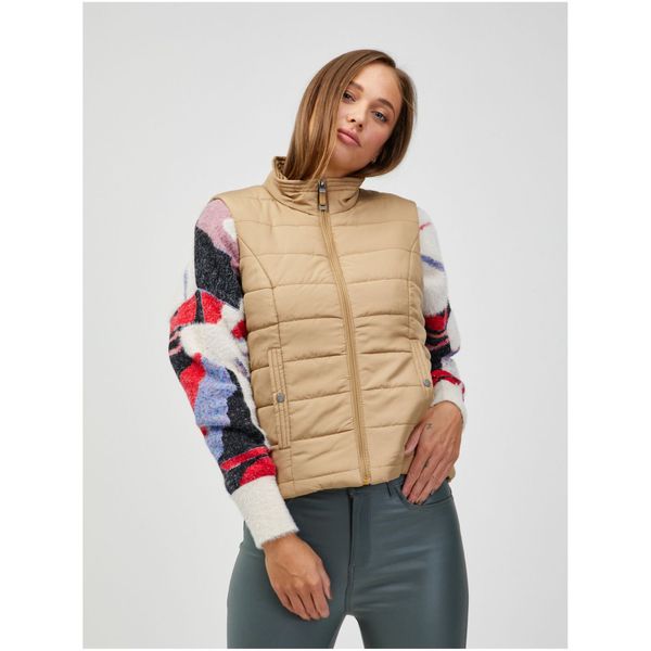 Vero Moda Brown quilted vest VERO MODA Simone - Ladies