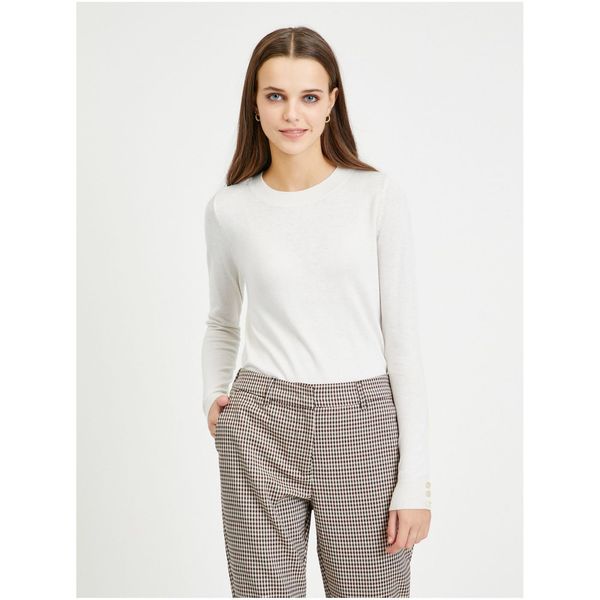 Vero Moda Cream light sweater VERO MODA Silky - Women