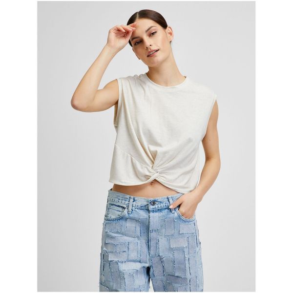 Vero Moda Creamy brindle crop top VERO MODA June - Women