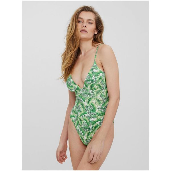 Vero Moda Green patterned one-piece swimwear VERO MODA Anne - Women