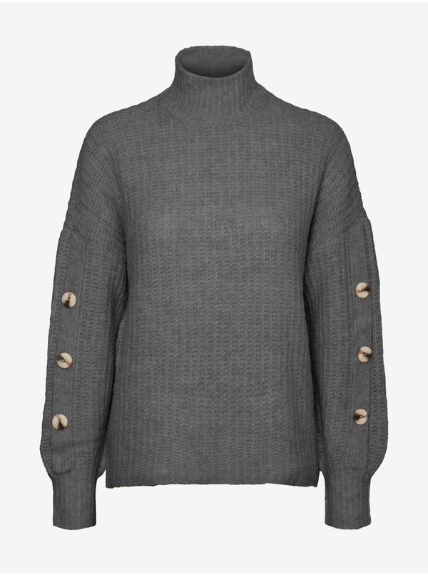 Vero Moda Grey sweater with turtleneck VERO MODA Tonia - Women