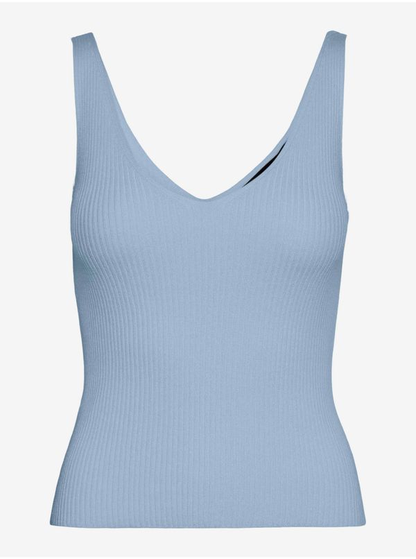 Vero Moda Light blue women's ribbed basic tank top VERO MODA Glory - Ladies