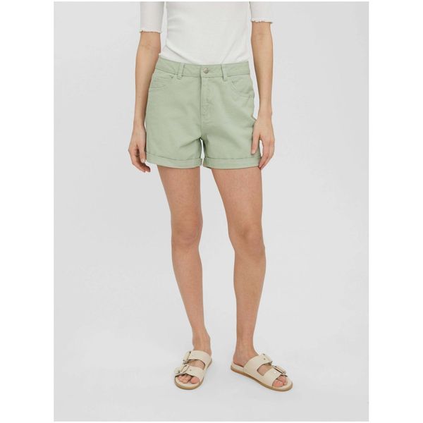 Vero Moda Light green shorts VERO MODA Nineteen - Women