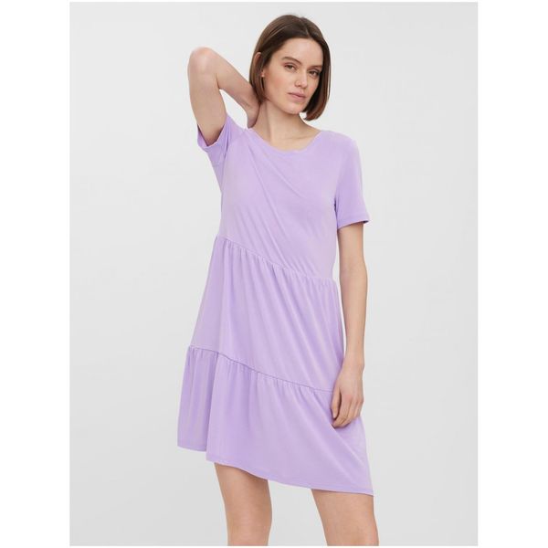 Vero Moda Light purple basic dress VERO MODA Filli - Women