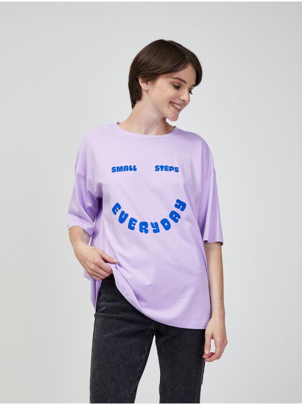 Vero Moda Light purple oversize T-shirt VERO MODA Skye Cody - Women