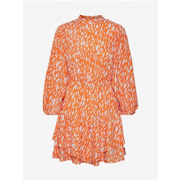 Vero Moda Orange patterned dress VERO MODA Daisy - Women