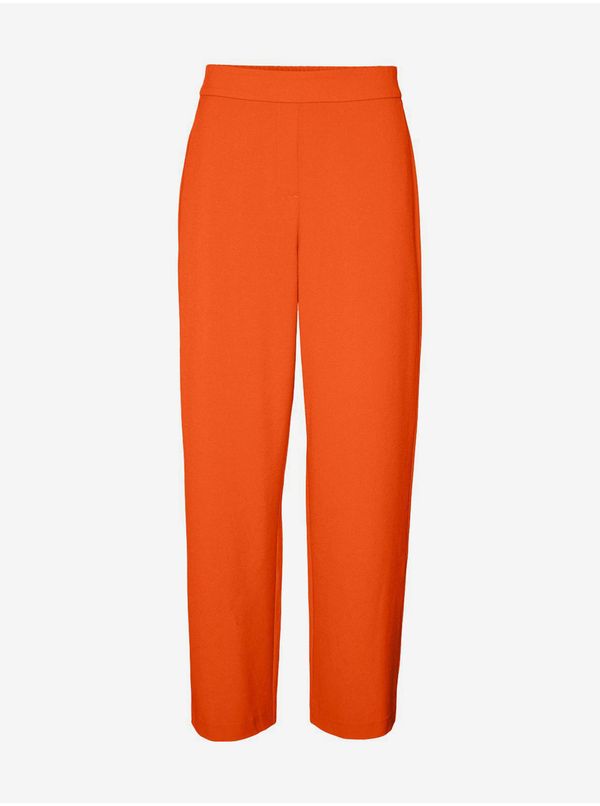 Vero Moda Orange Women's Wide Pants VERO MODA Press Cookie - Women