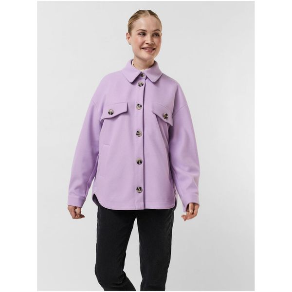 Vero Moda Purple shirt jacket VERO MODA Dafne - Ladies