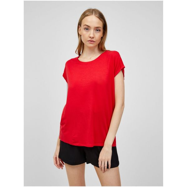 Vero Moda Red basic T-shirt VERO MODA Ava - Women