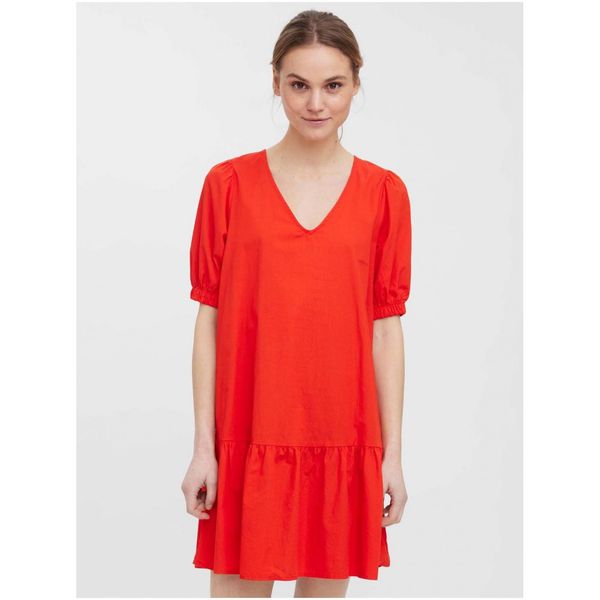 Vero Moda Red loose dress with tie on the back VERO MODA Jarlotte - Ladies