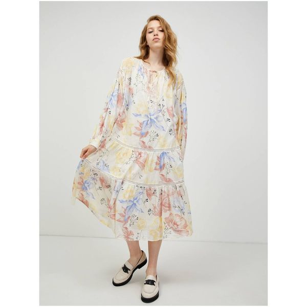 Vero Moda Vero MODA Sally Cream Floral Dress