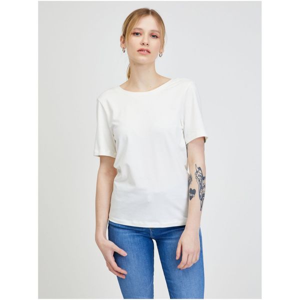 Vero Moda White basic T-shirt VERO MODA Sienna - Women