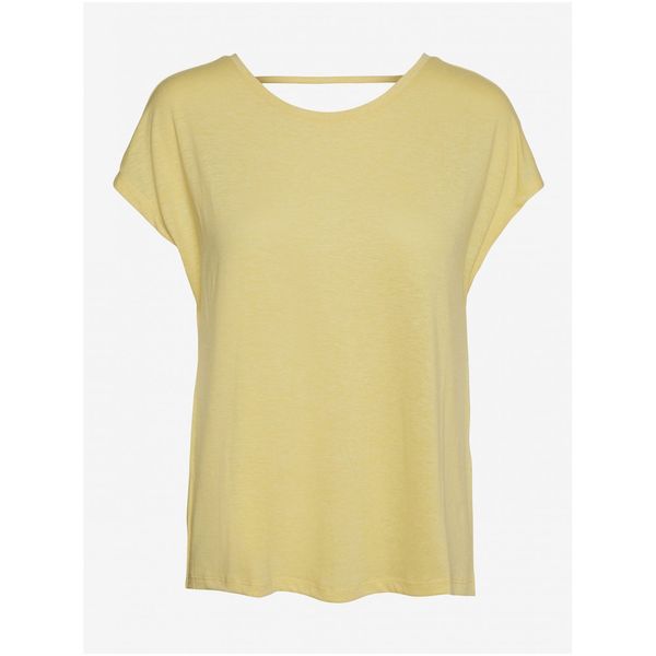 Vero Moda Yellow T-shirt with neckline on the back VERO MODA Ulja June - Women