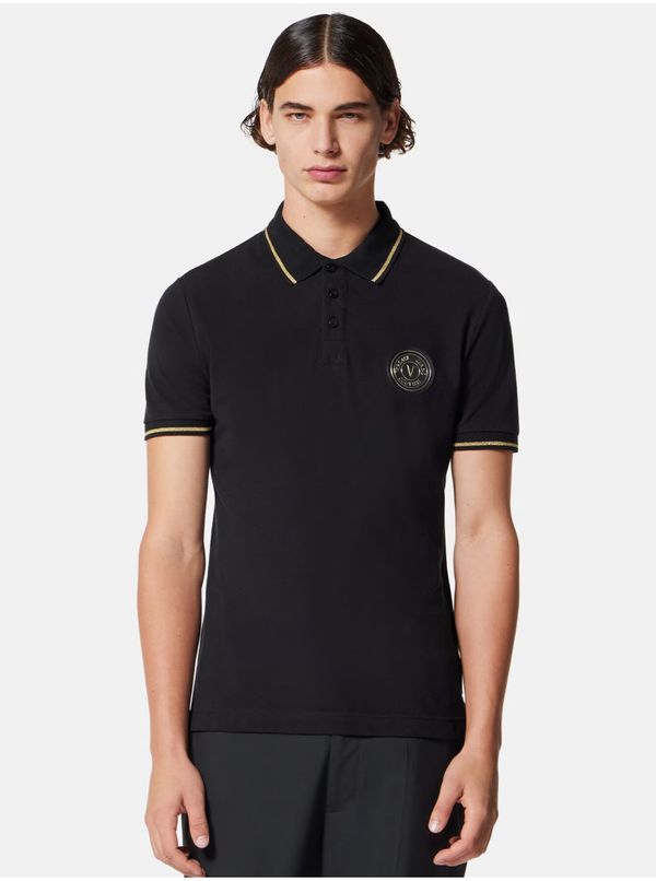 Versace Jeans Couture Black Mens Polo T-Shirt Versace Jeans Couture - Men