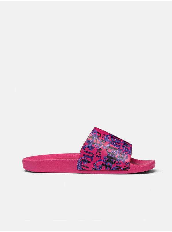 Versace Jeans Couture Dark pink Versace Jeans Couture Fondo Women's Patterned Slippers - Women