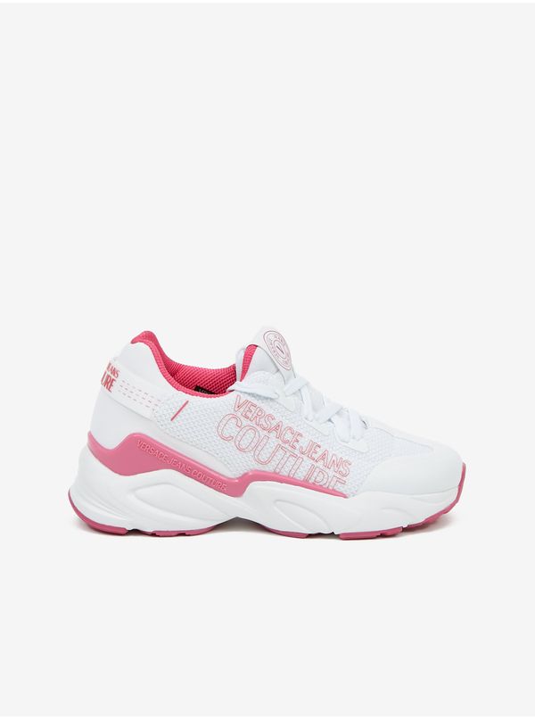 Versace Jeans Couture Pink-White Women's Versace Jeans Couture Fondo Wave Shoes - Women