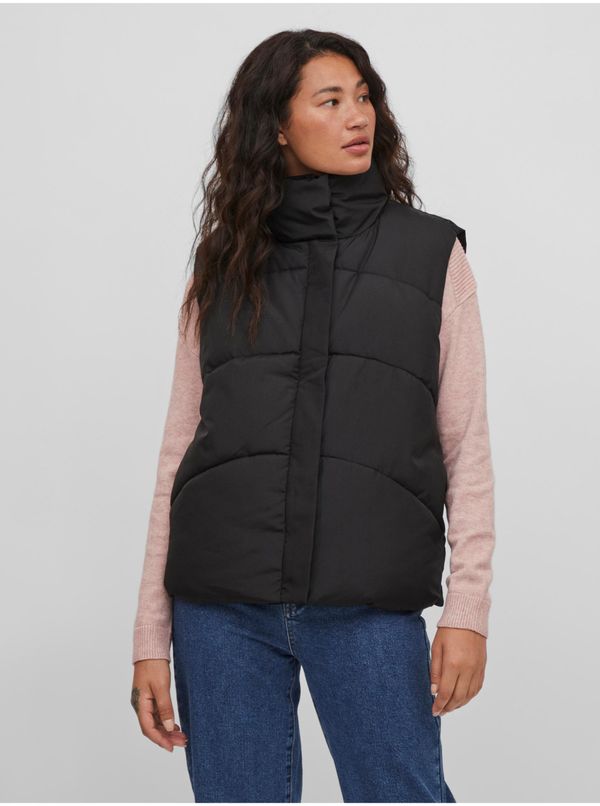 Vila Black Quilted Vest VILA Nilly - Women