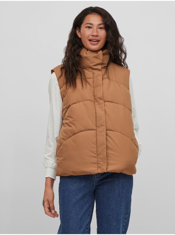 Vila Brown quilted vest VILA Nilly - Women