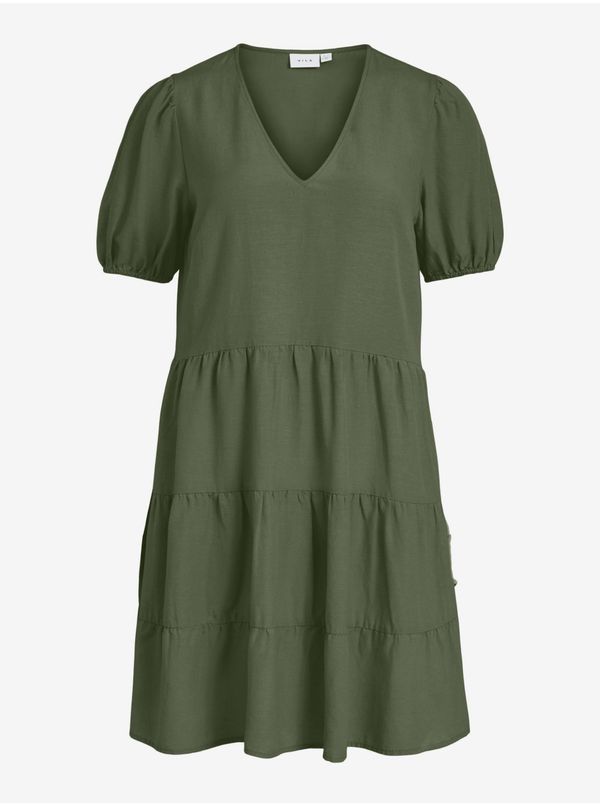 Vila Khaki short dress VILA Prisilla - Women