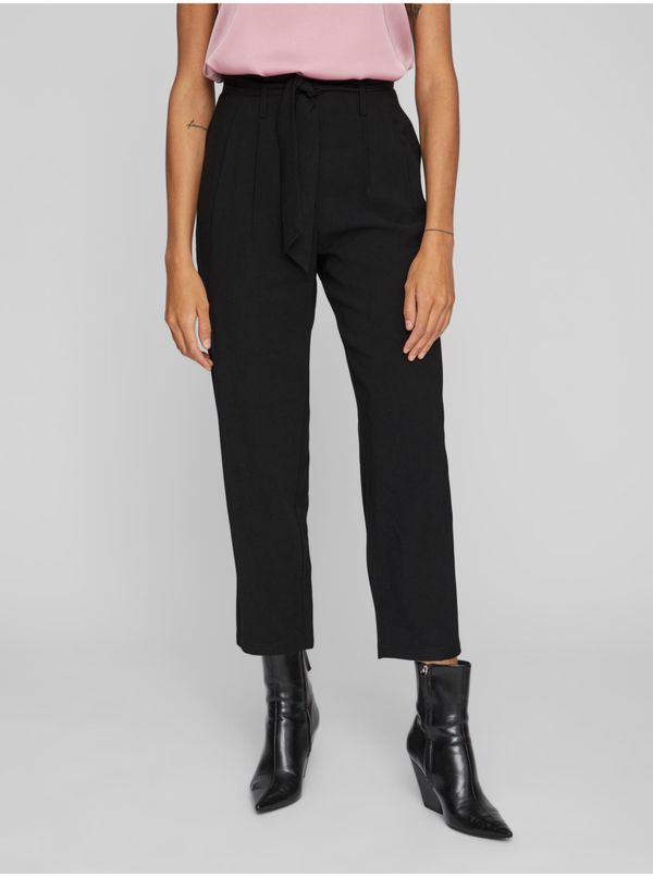 Vila VILA Kaya Black Women's Trousers - Ladies