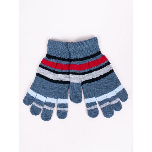 Yoclub Yoclub Kids's Boys' Five-Finger Gloves RED-0118C-AA50-006