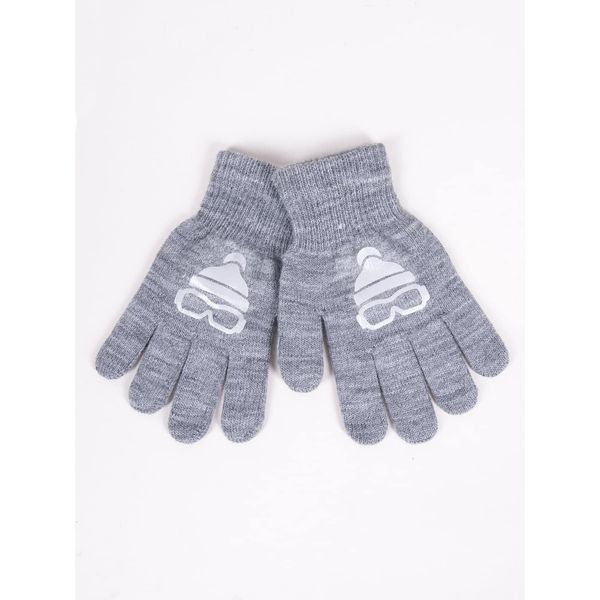 Yoclub Yoclub Kids's Boys' Five-Finger Gloves With Reflector RED-0237C-AA50-004
