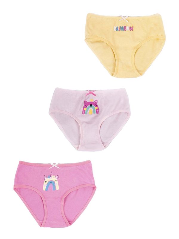 Yoclub Yoclub Kids's Cotton Girls' Briefs Underwear 3-pack BMD-0030G-AA30-001