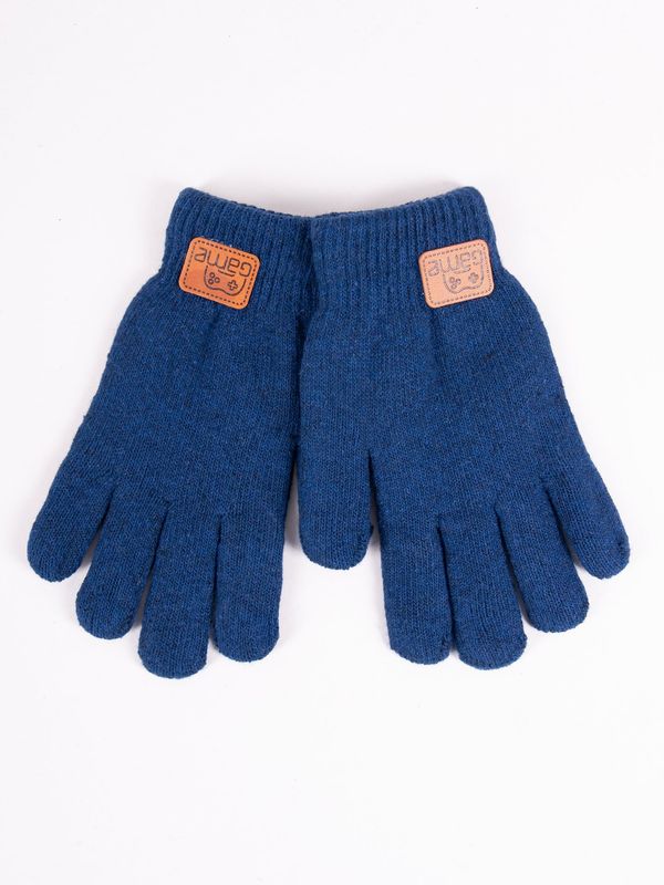 Yoclub Yoclub Kids's Gloves RED-0229C-AA50-002 Navy Blue