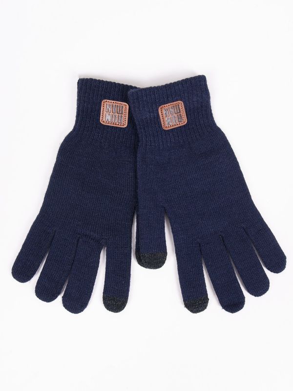 Yoclub Yoclub Man's Men's Touchscreen Gloves RED-0219F-AA50-006 Navy Blue
