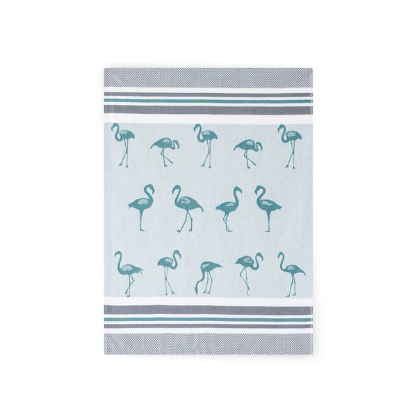Zwoltex Zwoltex Unisex's Dish Towel Flamingi Green/Pattern