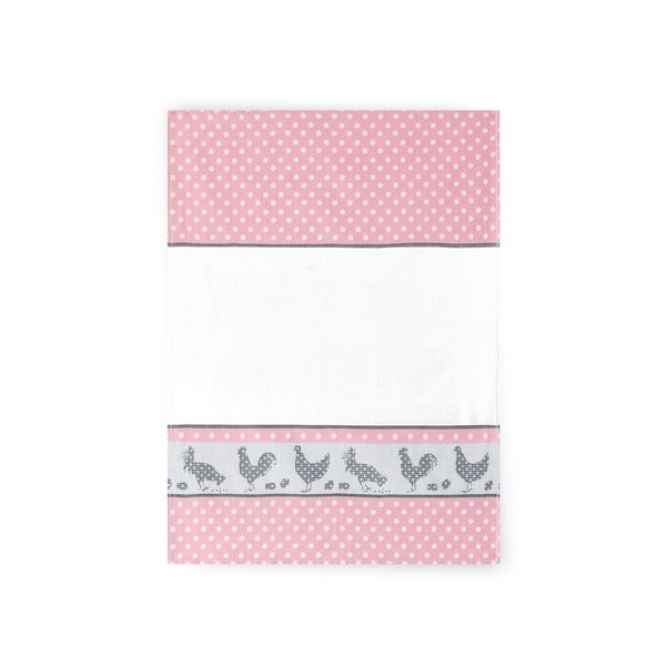 Zwoltex Zwoltex Unisex's Dish Towel In Package Folk Pink/Pattern