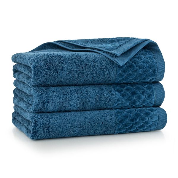 Zwoltex Zwoltex Unisex's Towel Set Carlo Ab Navy Blue