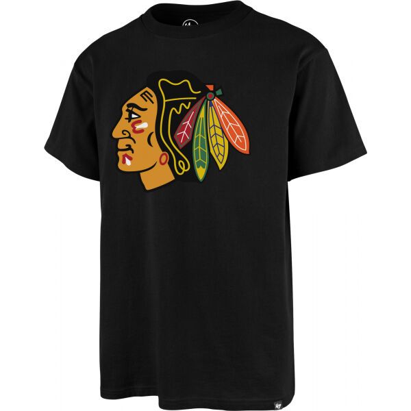 47 47 NHL CHICAGO BLACKHAWKS IMPRINT ECHO TEE Koszulka męska, czarny, rozmiar S