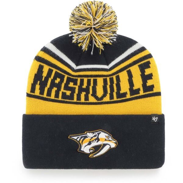 47 47 NHL NASHVILLE PREDATORS STYLUS CUFF KNIT Czapka zimowa, ciemnoniebieski, rozmiar UNI