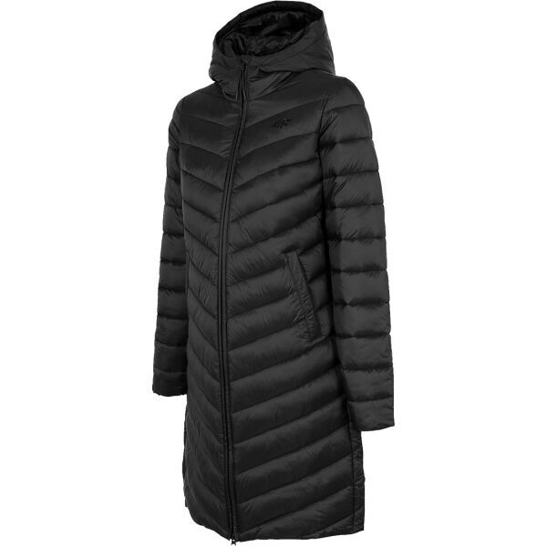 4F 4F DOWN JACKET Płaszcz damski, czarny, rozmiar S