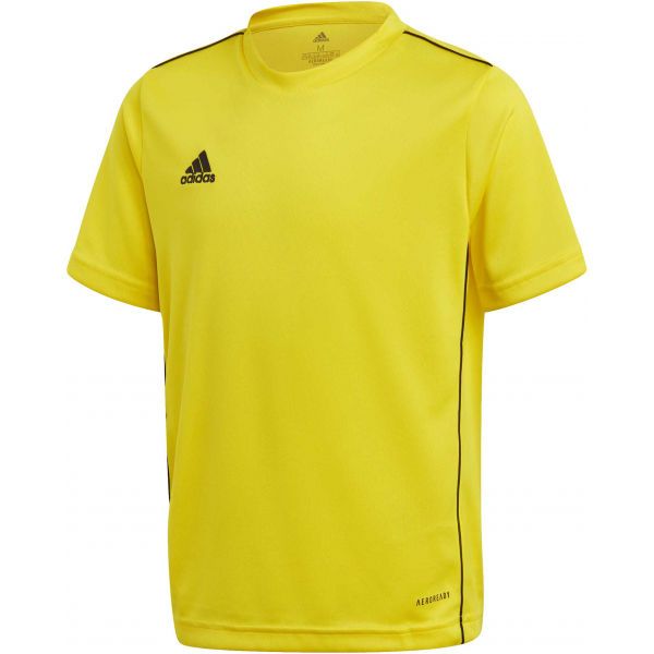 adidas adidas CORE18 JSY Y Koszulka piłkarska juniorska, żółty, rozmiar 176