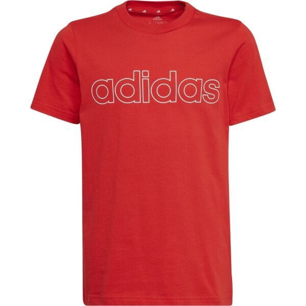 adidas adidas LIN T Koszulka chłopięca, czerwony, rozmiar 152