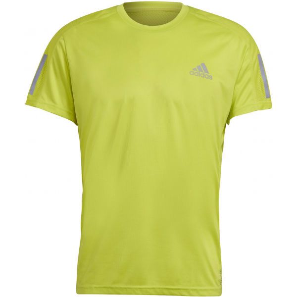 adidas adidas OWN THE RUN TEE Koszulka męska, neonowy, rozmiar S