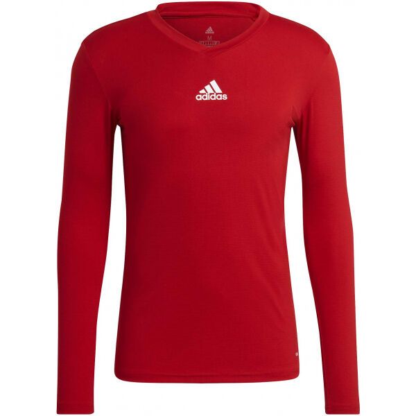 adidas adidas TEAM BASE TEE Koszulka piłkarska męska, czerwony, rozmiar XS