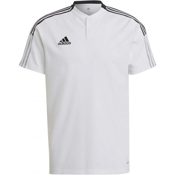 adidas adidas TIRO21 POLO Koszulka piłkarska męska, biały, rozmiar L